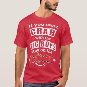 Funny Crabbing Mannen Maryland Chesapeake Bay Blue T-shirt