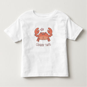 Funny Crabby Twos Crab Pun Kinder Shirts