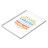 Funny Craft Hoarder Collector Quote Gezegde Notitieboek (Linkerzijde)