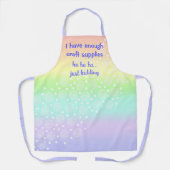 Funny Crafting Rainbow Gradient Schort (Voorkant)