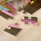 Funny Cranky Cat with Melthday Cupcake Legpuzzel (Zijkant)