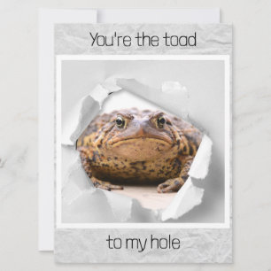 Funny crapaud valentines carte de jour