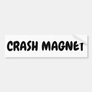 Funny Crash Magnet Bumpersticker