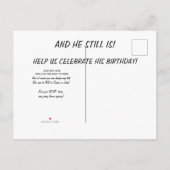 FUNNY CRASH TEST DUMMY PHOTO BIRTHDAY UITNODIGING BRIEFKAART (Achterkant)