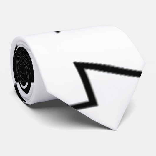 Funny Cravate noire et blanche (Roulé)