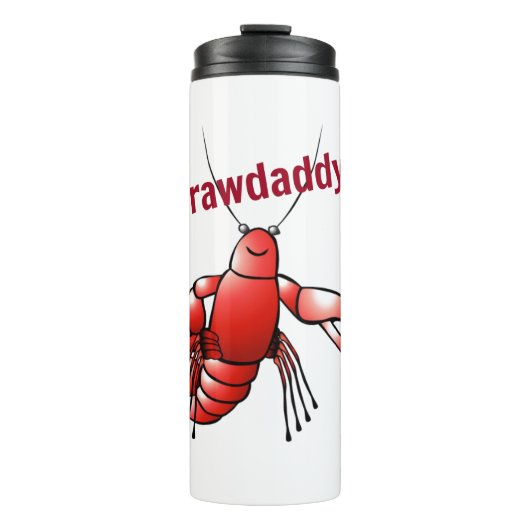 Funny Crawpapa Red Crayfish Thermosbeker (Voorkant)