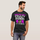 Funny Crazy Baseball Pitchers mama babe-tas T-shirt (Voorkant volledig)