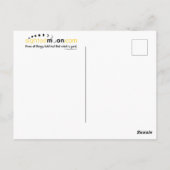 Funny Crazy Cat Humor Briefkaart (Achterkant)