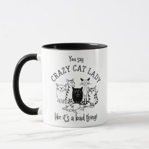 Funny Crazy Cat Lady Mok
