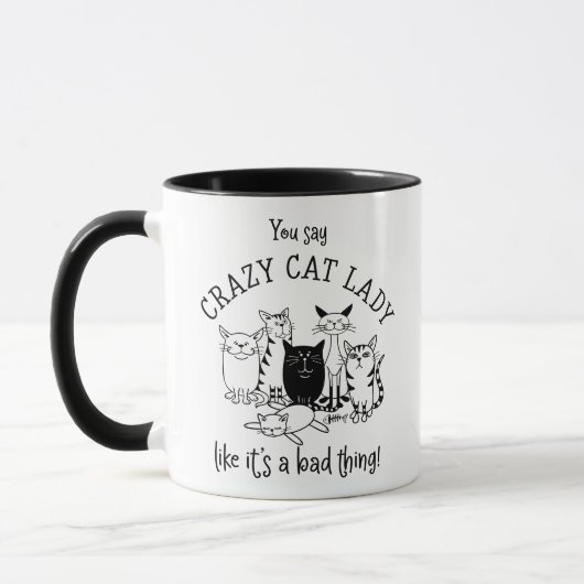 Funny Crazy Cat Lady Mok (Links)