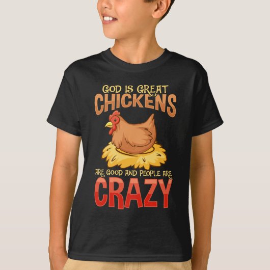 Funny Crazy Chicken Lover Gift Hen Humor T-shirt (Voorkant)