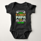 Funny Crazy Papa Romper (Voorkant)