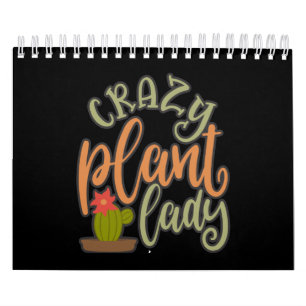 Funny Crazy Plant Lady Best Plant Lover Kalender