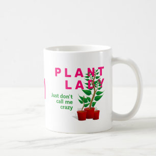 Funny CRAZY PLANT LADY Koffiemok