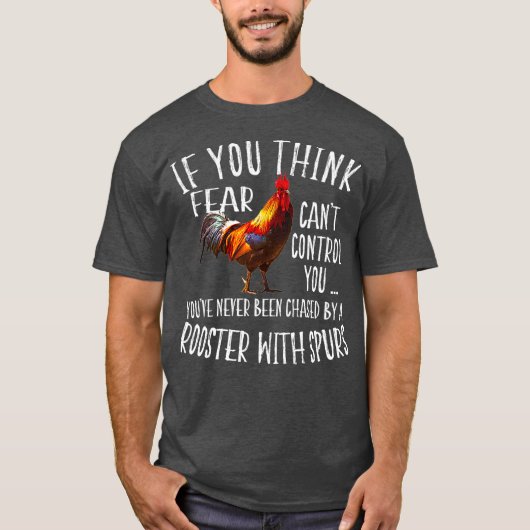 Funny Crazy Rooster Chicken Farm T-shirt (Voorkant)