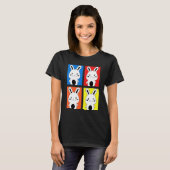Funny Creative Bunny Rabbit T-shirt (Voorkant volledig)