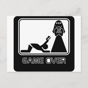 Funny Credit Card Game Over Briefkaart