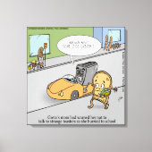 Funny Creepy Toaster Canvas afdrukken (Voorkant)