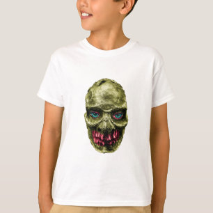 Funny crepy mask print t-shirt