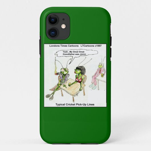 Funny Cricket lignes de ramassage iPhone 5 Coque (Dos)