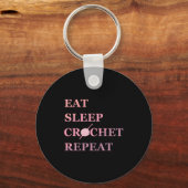 Funny Crochet Quote  Sleutelhanger (Voorkant)