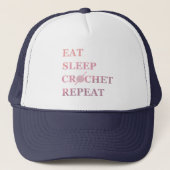 Funny crochet quote trucker pet (Voorkant)