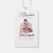 Funny Crochet Quote Yarn Lover Design Cadeaulabel (Voorkant)