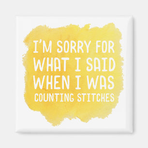 Funny Crochet Stitch Magneet