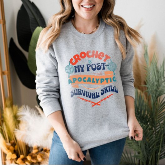 Funny Crochet Sweatshirt