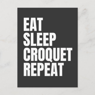funny croquet briefkaart