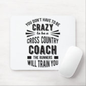 Funny Cross Country Coach Crazy Muismat (Met muis)