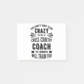 Funny Cross Country Coach Crazy Post-it® Notes (Voorkant)