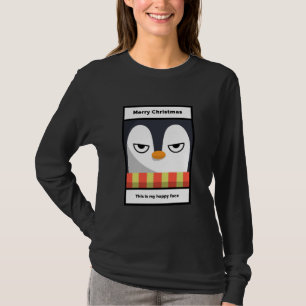 Funny Cross Penguin Kerstmis T-Shirt