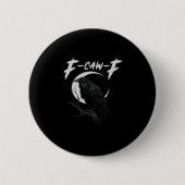 Funny Crow Essential Creative Casual Ronde Button 5,7 Cm (Voorkant)