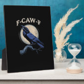 Funny Crow F-Caw-F Crow Lover Creative Casual Fotoplaat (Zijkant)