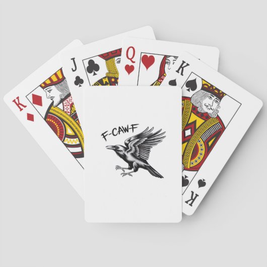 Funny Crow F-Caw-F Essential Minimal Clean Pokerkaarten (Achterkant)
