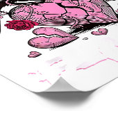 Funny Crow F-caw-f Valentines Day Black Bird Fcawf Poster (Hoek)