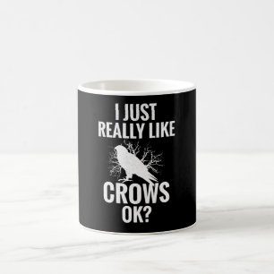 Funny Crow Gifts Crow Lover Raven Bird Crows Koffiemok
