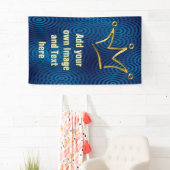 Funny Crown gold + je rug. en tekst Spandoek (Insitu)