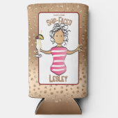 Funny Cruise Beach Vacation for her Foam Drink (Voorkant)