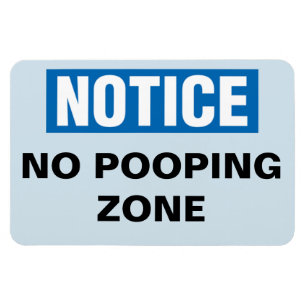 Funny Cruise Cabin Door Magnet - Geen Pooping Magneet