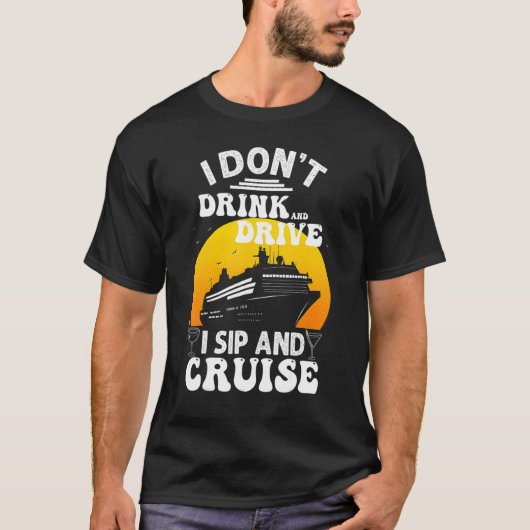 Funny Cruise Design for Men Cruise Vacking T-shirt (Voorkant)