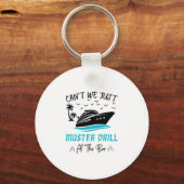 Funny Cruise Muster Drill Drinking Design  Sleutelhanger (Voorkant)