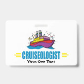 Funny Cruise Ship Badge (Achterkant)