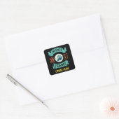 Funny Cruise Ship Quote Vierkante Sticker (Envelop)