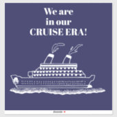 Funny Cruise Ship Sticker (Vel)