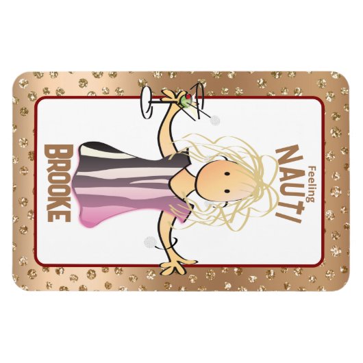 Funny Cruise Shipdeur voor haar Roos Gold Magneet (Horizontaal)