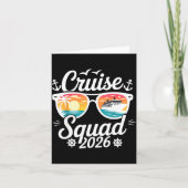 Funny Cruise Squad 2026 Summer Vacation Matching F Kaart (Voorkant)
