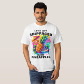 Funny Cruise T-Shirt Let's Get Shipvisage (Devant entier)
