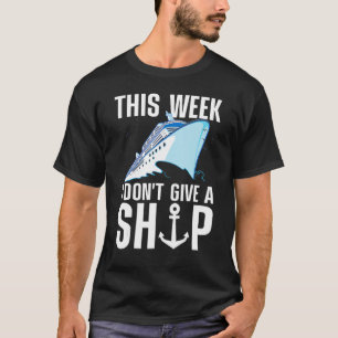Funny Cruising Art voor mannen cruiseschepen T-shirt